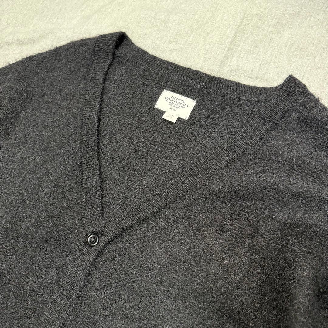 トシ丸 様 CRIMIE MOHAIR KNIT CARDIGAN 黒 XL.