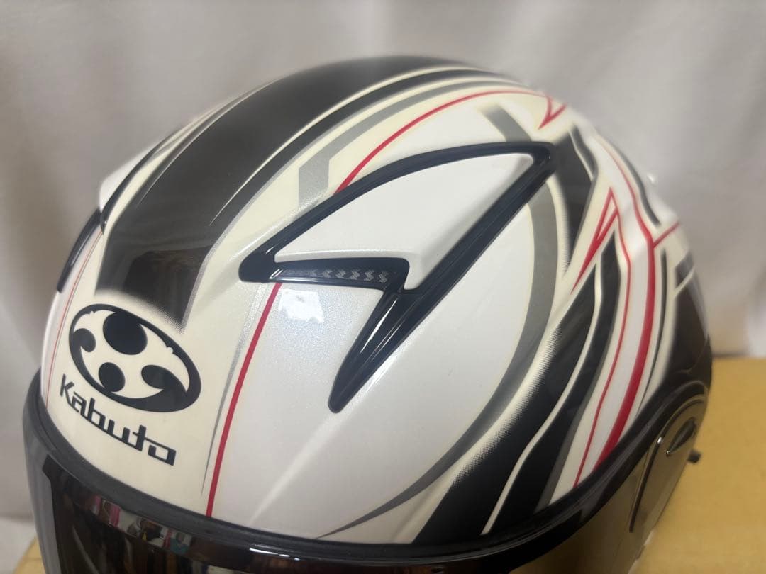 OGK KABUTO Exceed Claw ホワイト　PロックミラS付き