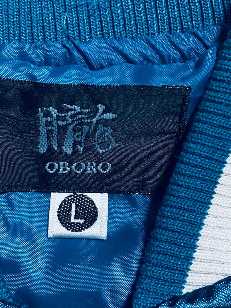 OBORO キツネ 美品 スカジャン unisex vintage サテン