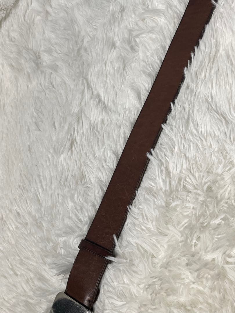 Polo Ralph Lauren 本革 レザーベルト ブラウン　ビッグポニー