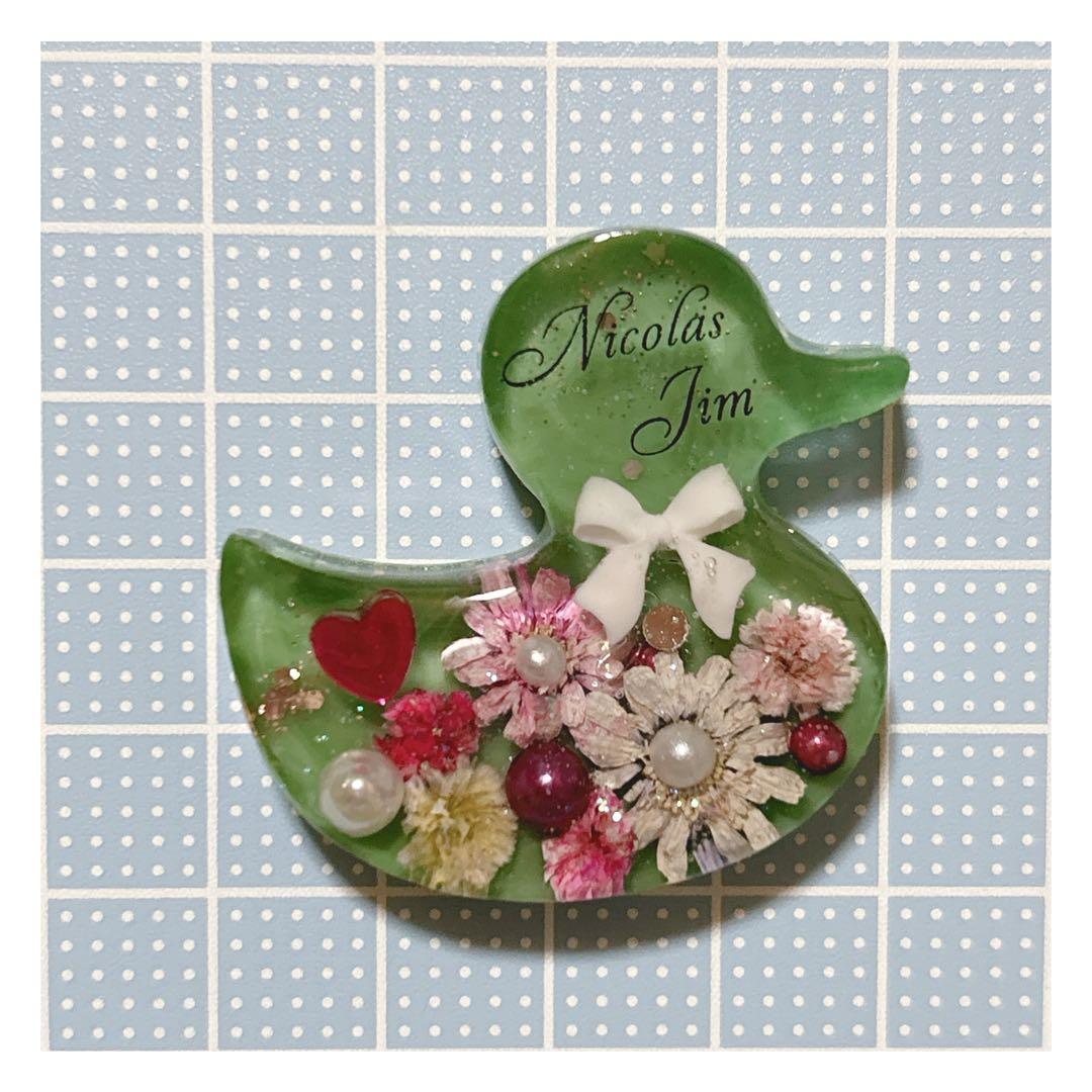 No 945❣️可愛いアヒル型レジンヘアゴム❣️٩(๑❛ᴗ❛๑)۶❣️