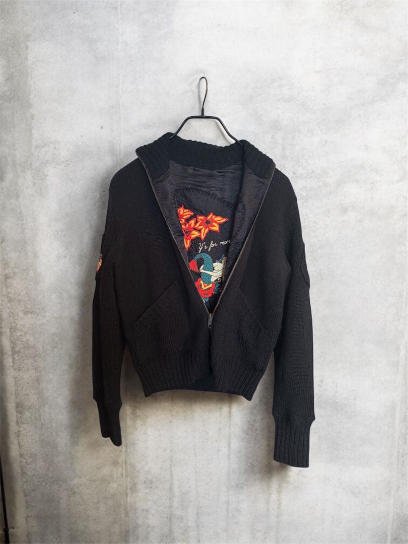 ア*オ様 Y’s ワイズ Yohji Yamamoto 刺繍 リバーシブルブルゾ
