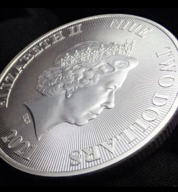 2021年 ニュージーランド 銀貨 エリザベス2世 ニウエ カプセル入