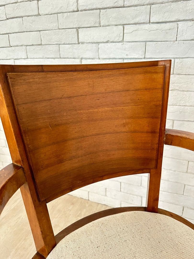 【東京都23区配送無料】　フランス　木製アームチェア 2脚セット　1960年代