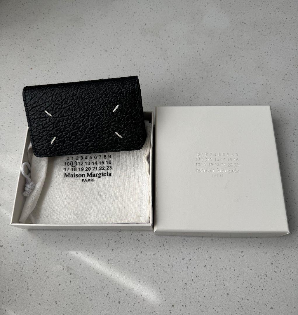 極美品✨Maison Margiela 三つ折り財布 黒