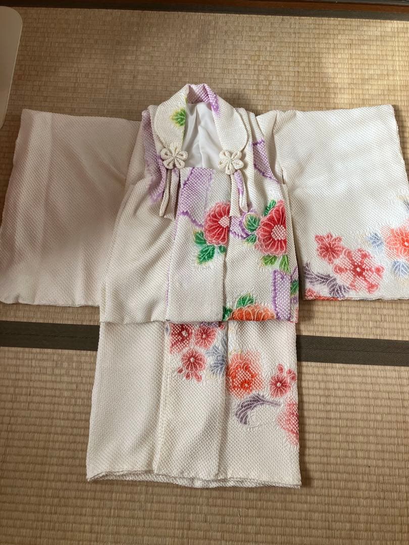 ご予約品　２点おまとめ 藤娘きぬたや　総絞り　七五三　被布　祝い着
