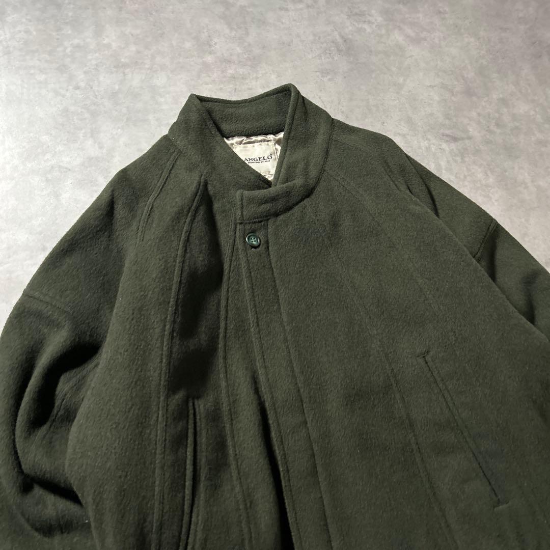 ダークグリーン ウール ジャケット 古着