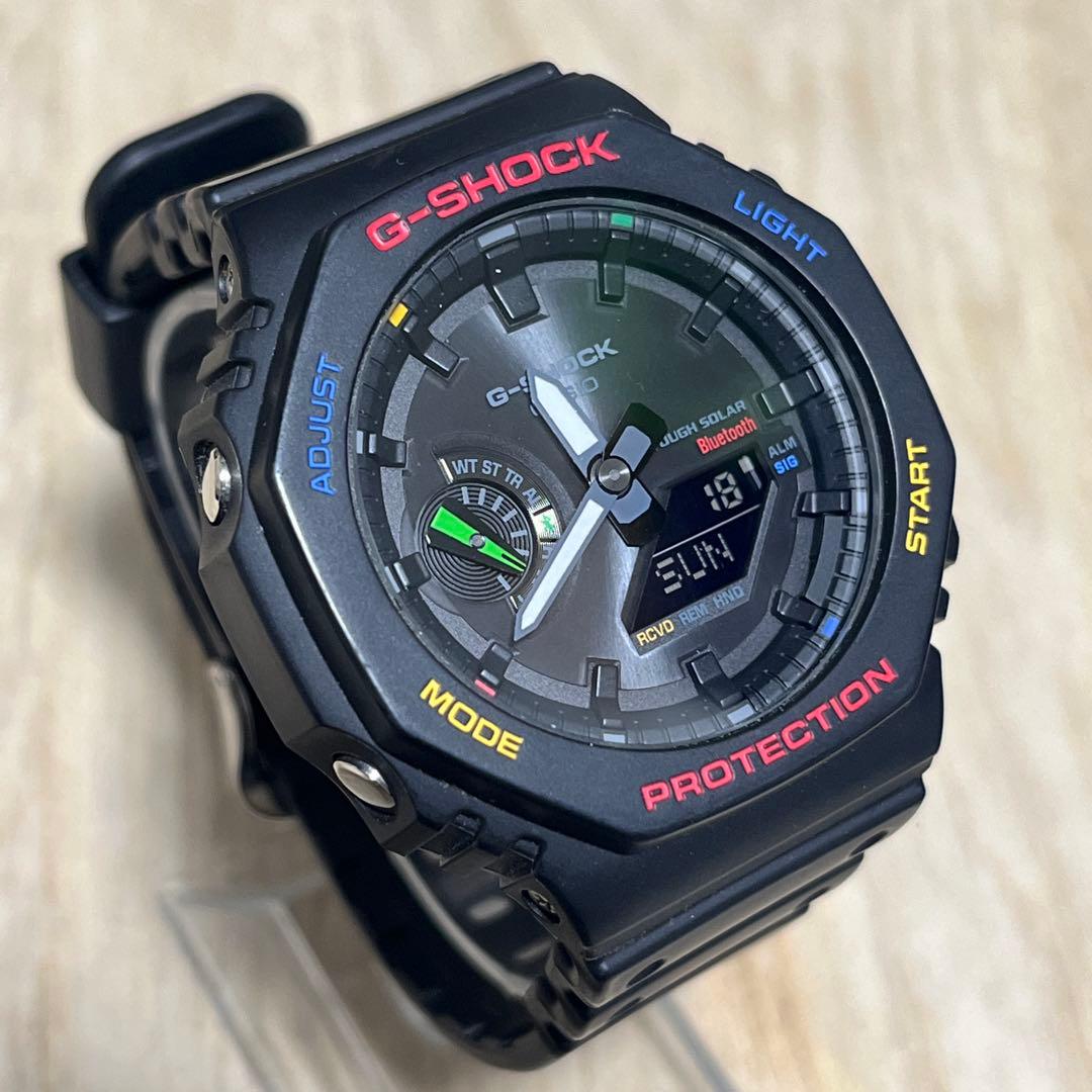 h*君様 【300円スタート完動美品】G-SHOCK GA-B2100 カーボン