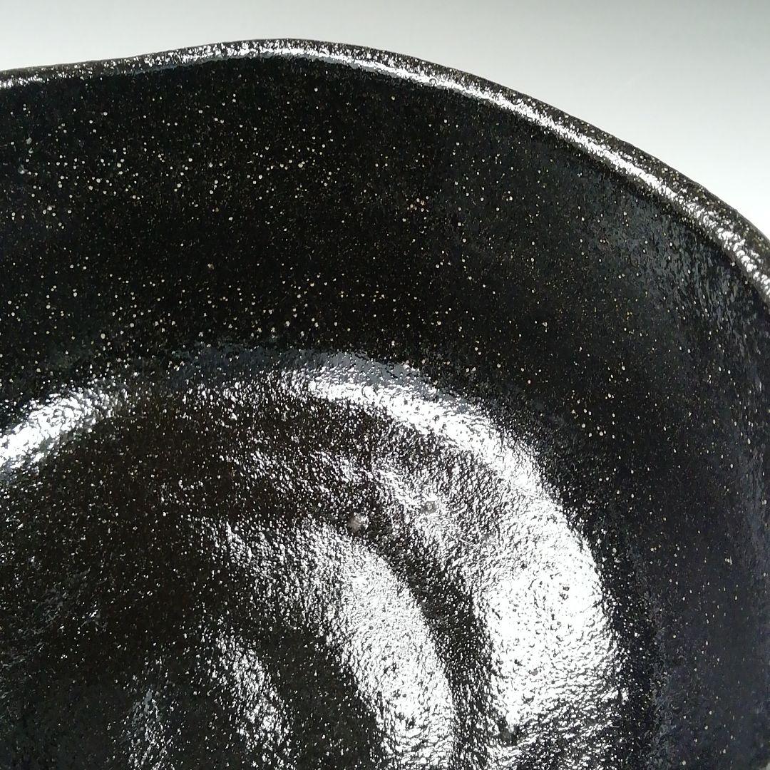 Ｔ３２６　茶碗　『黒茶碗』『伊東桂楽 造』　共箱　抹茶碗　茶道具