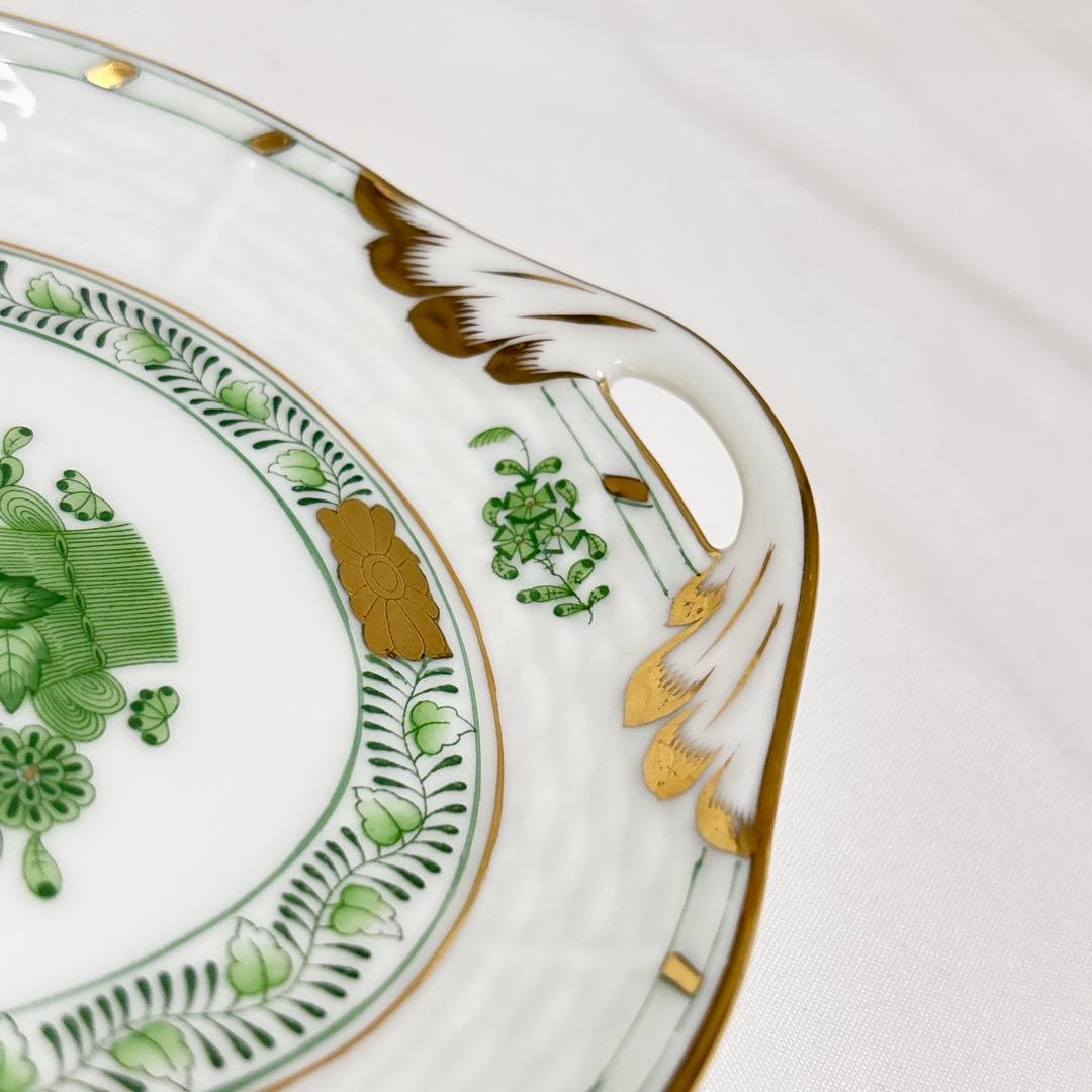 【希少】HEREND ヘレンド アポニーグリーン サービストレイ 洋食器