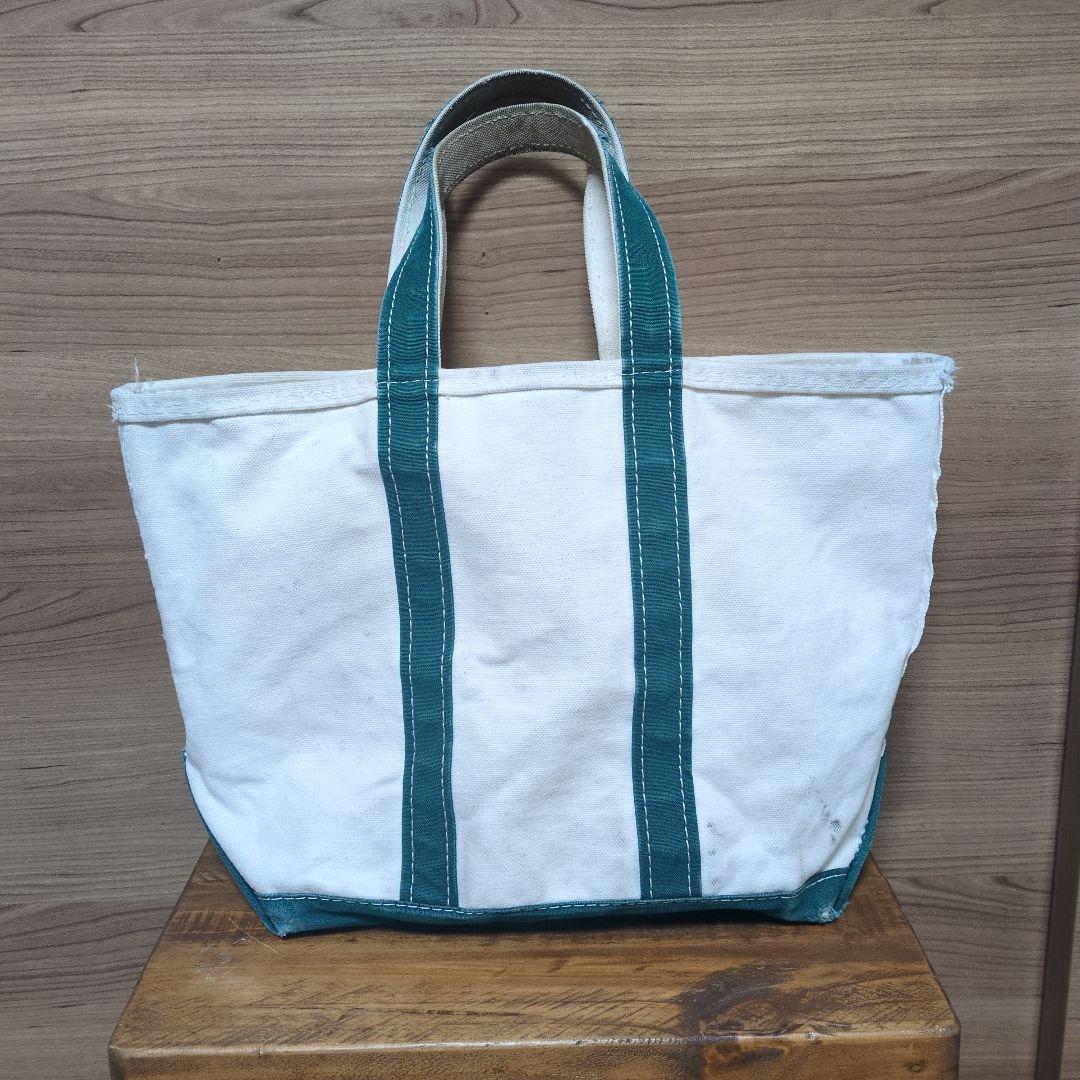 80s　USA製　エルエルビーン　トート　バック　ジップトップ　ジッパー　襤褸