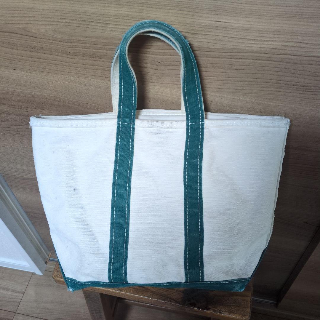 80s　USA製　エルエルビーン　トート　バック　ジップトップ　ジッパー　襤褸