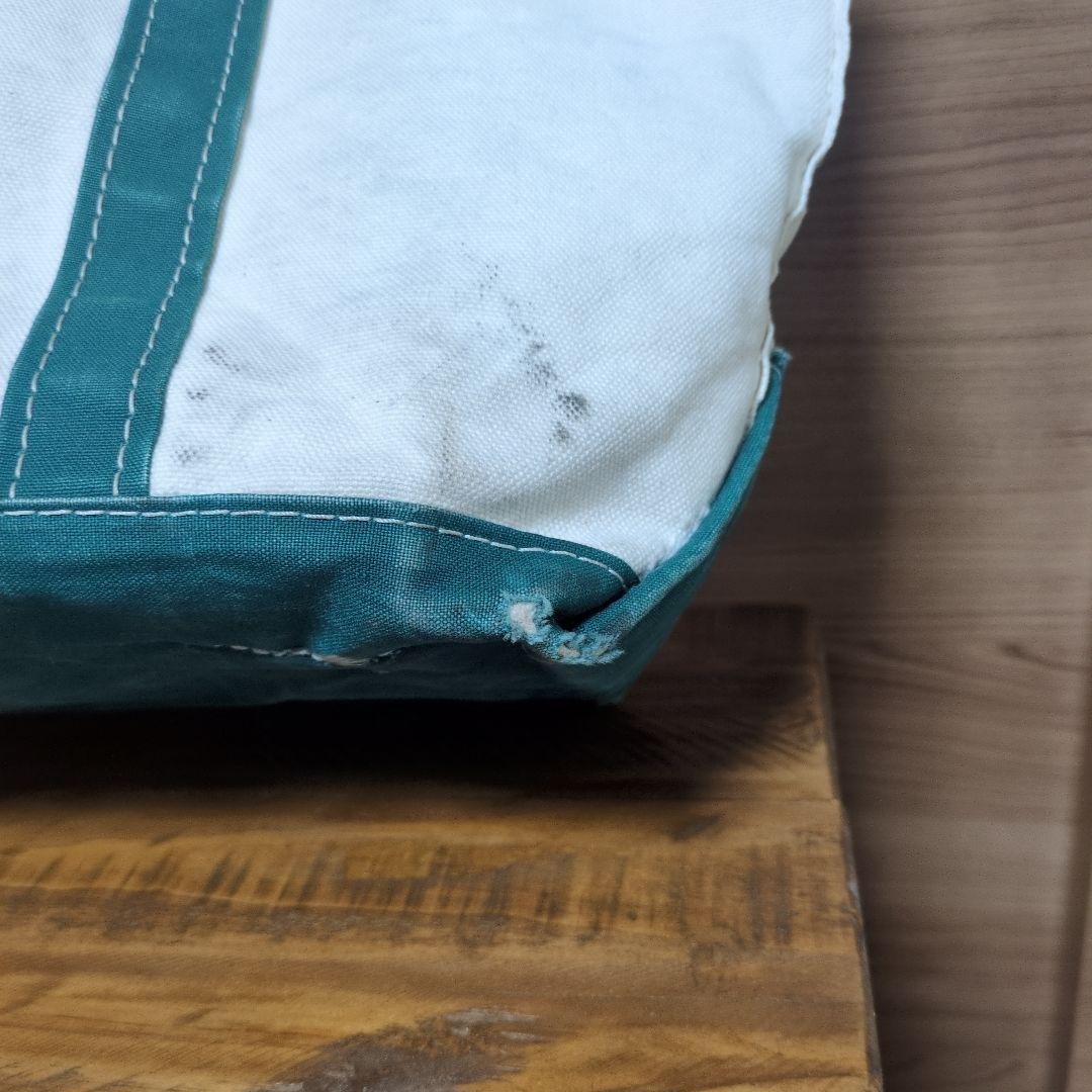 80s　USA製　エルエルビーン　トート　バック　ジップトップ　ジッパー　襤褸