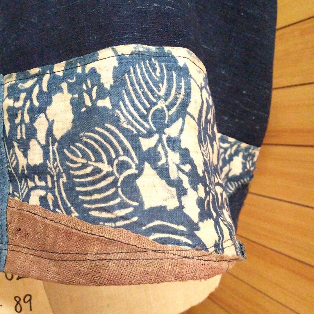 麻、半袖、衿つきジャケット