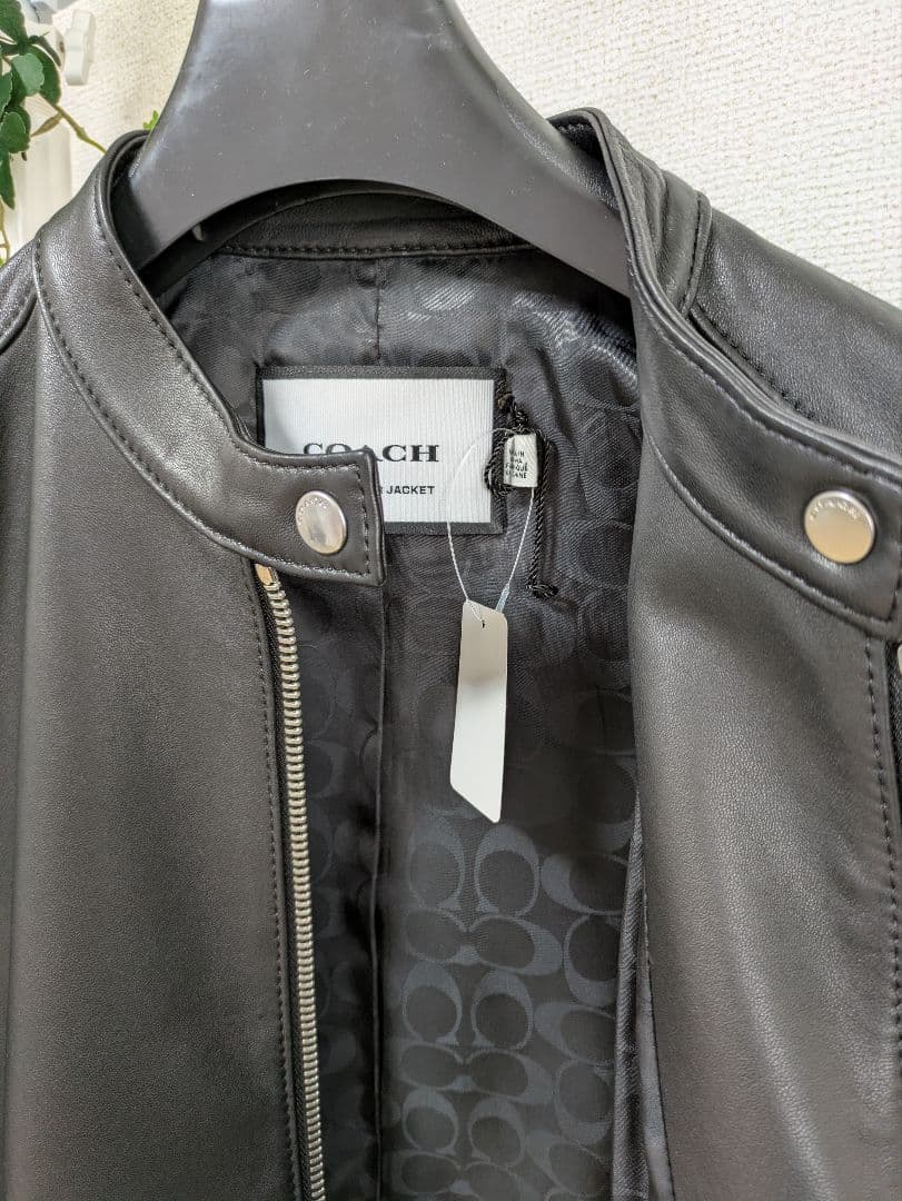 新品未使用☆COACH ブラックレザージャケット