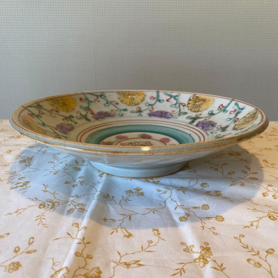 伊藤聡信 さん　器　大皿　皿　花柄　陶器　色絵