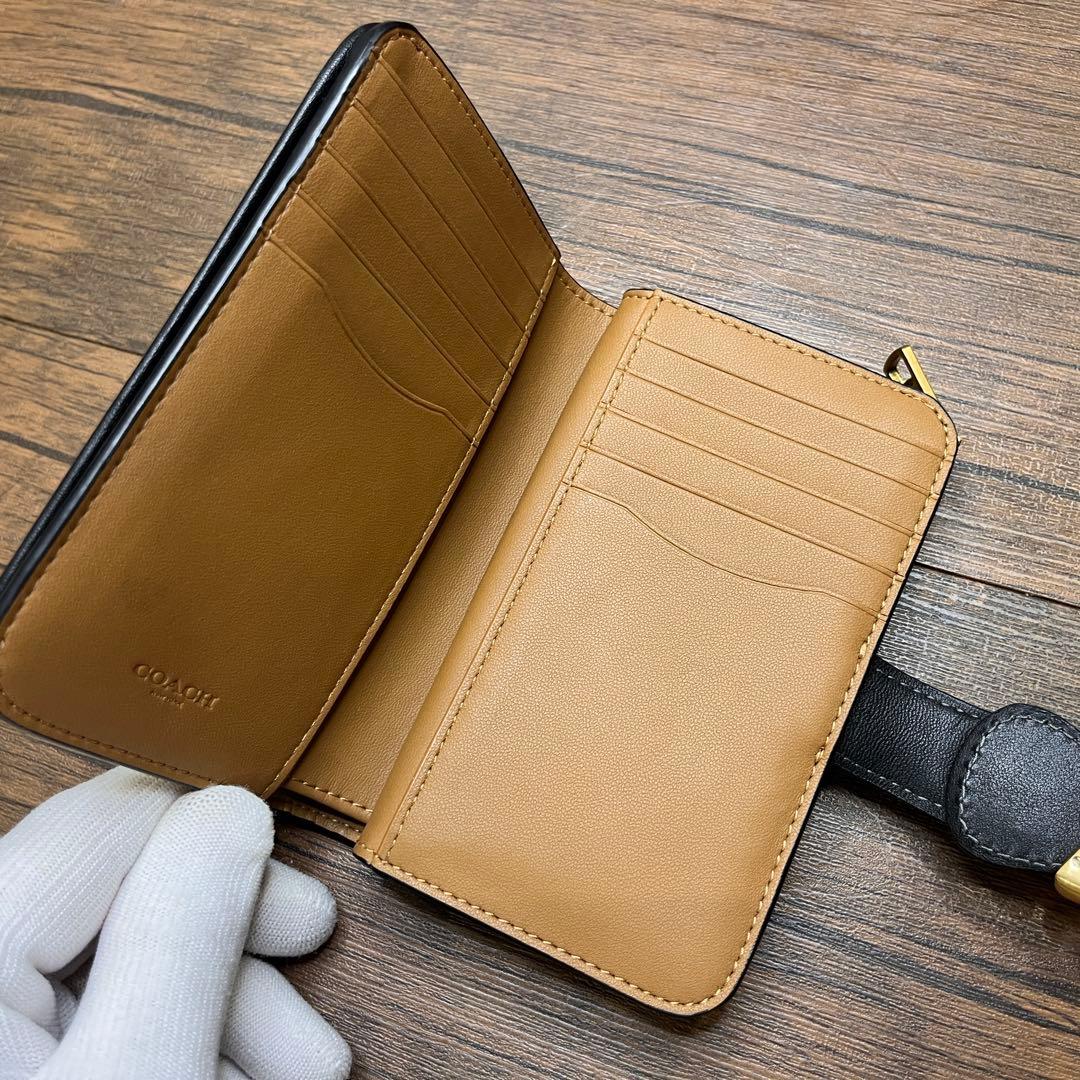 t149【美品】コーチ タビー ミディアム ウォレット 2つ折り 財布 入手困難