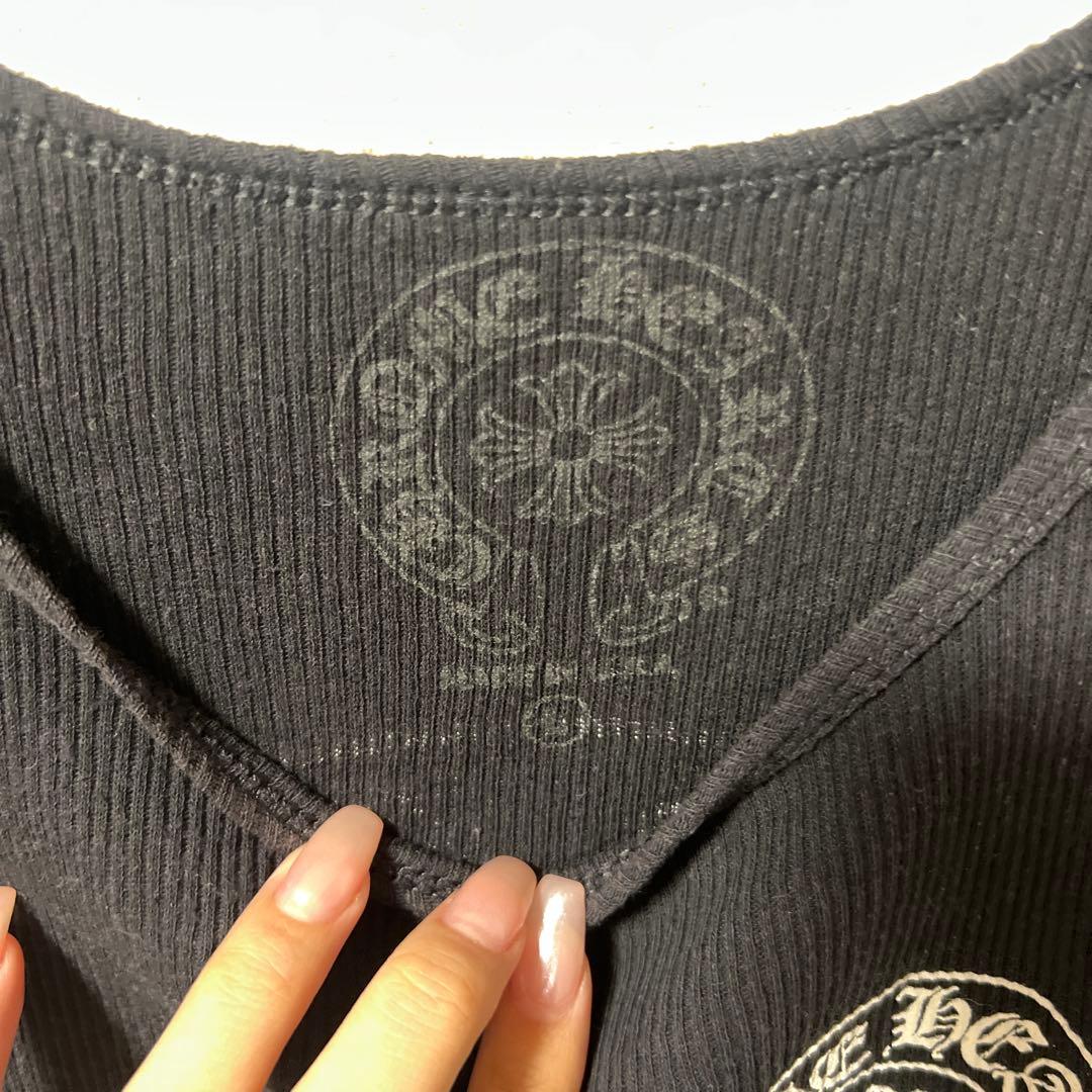 CHROME HEARTS ホースシュー　ブラック タンクトップ
