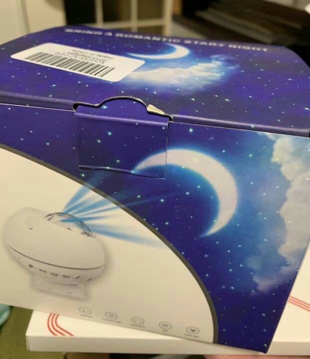 リモコン式星空ライト音声制御 月?雲星空ライト 360° 磁力ベース USB4