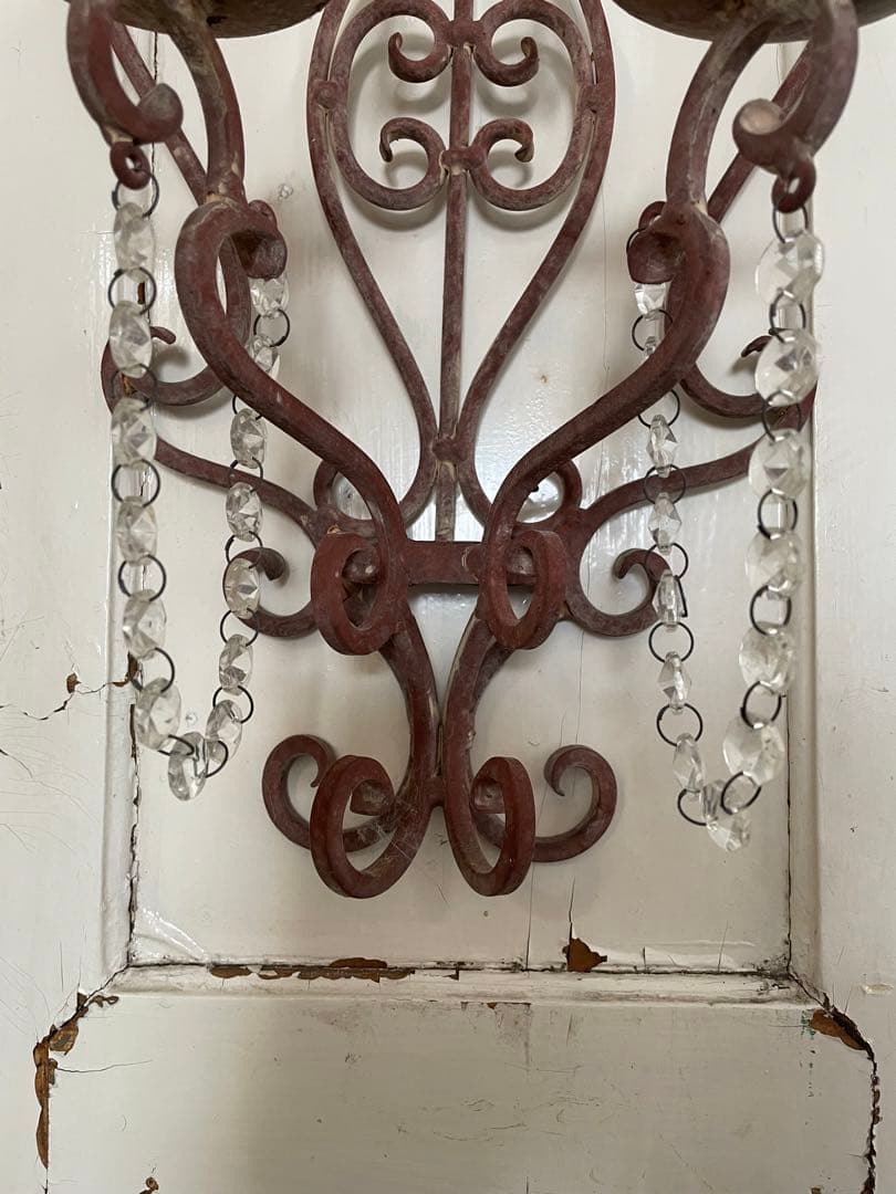 壁掛け インテリア 燭台 アンティーク調 キャンドルスタンド