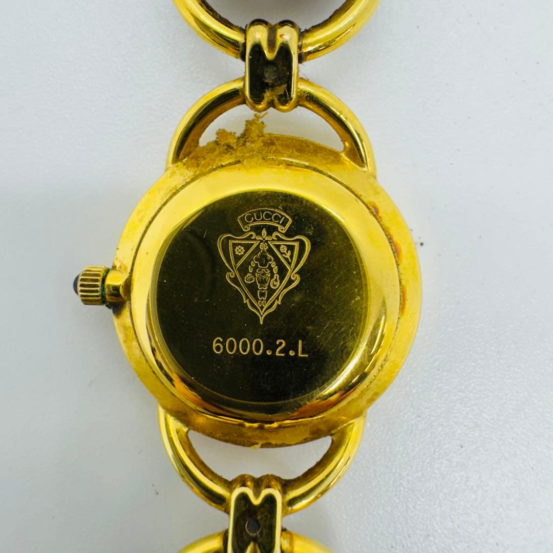 ✨GUCCI✨グッチ✨6000.2.L✨シェル文字盤✨クォーツ✨腕時計✨