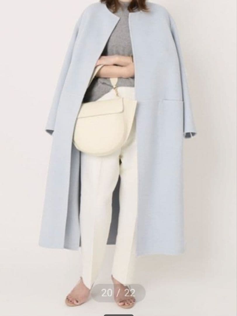 【新品未使用タグ付き】MUSE victorian リバーコート サックスブルー