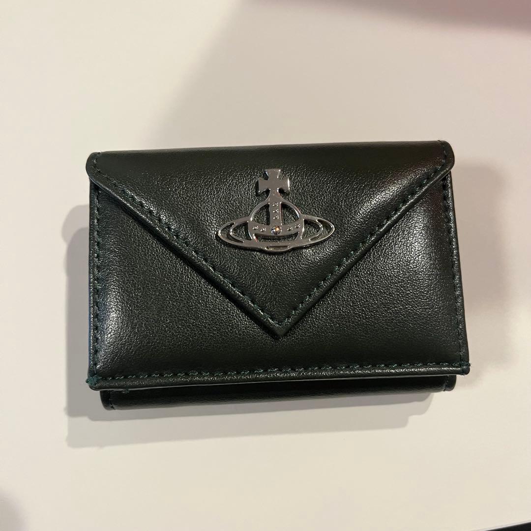 ヴィヴィアンウェストウッド　三つ折り財布　ダークグリーン