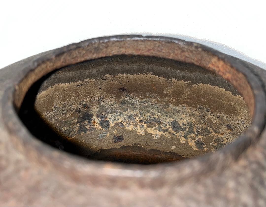 【1700年代前半】日の丸釜　西村弥左衛門知義作　共箱