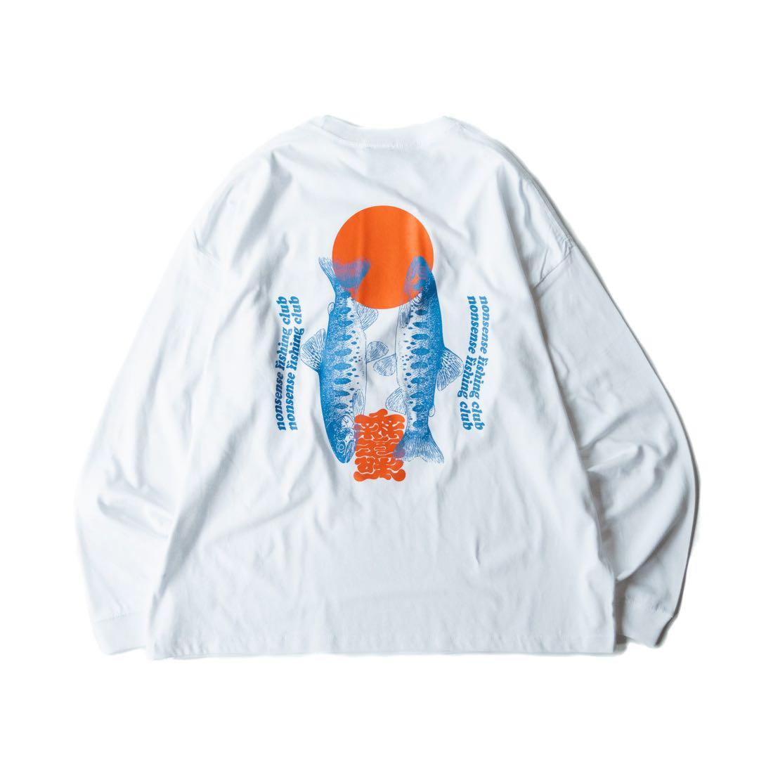 fishing club L/S Tee nonsense 黒白セット