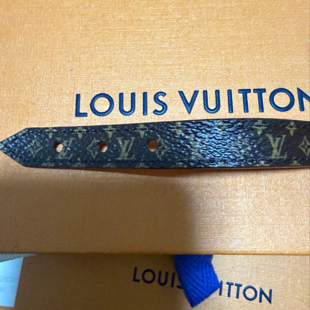 ルイ・ヴィトン M6042F モノグラム カーフレザーブレスレットエセンシャルV