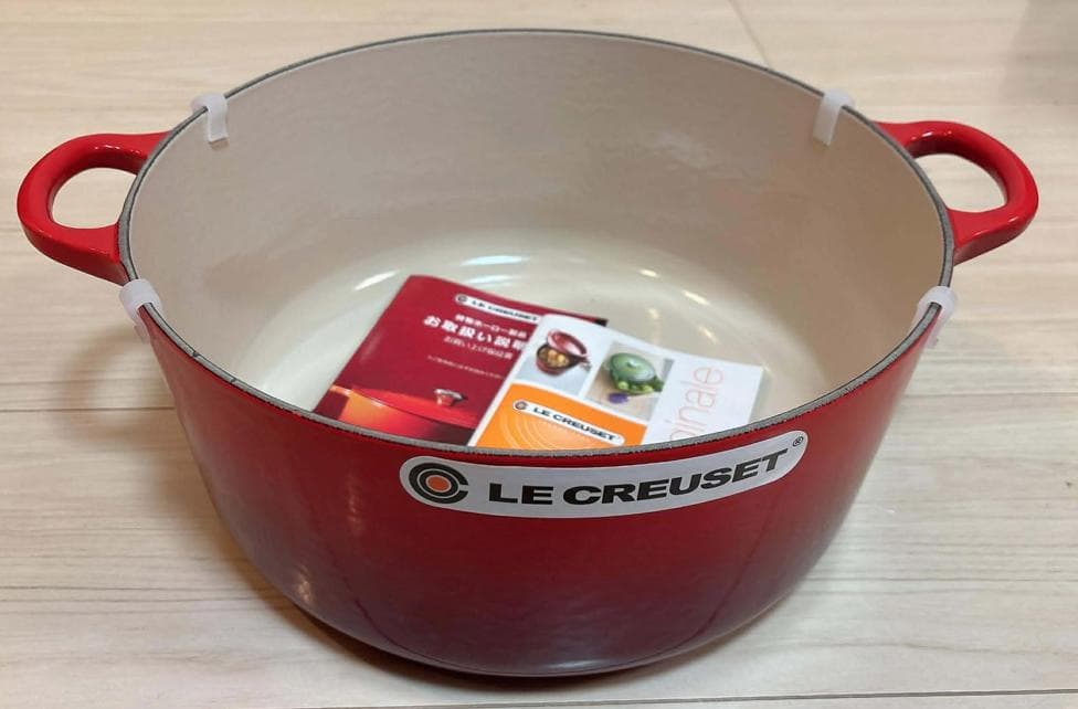 ル・クルーゼ Le Creuset ココット・ロンド 28cm チェリーレッド