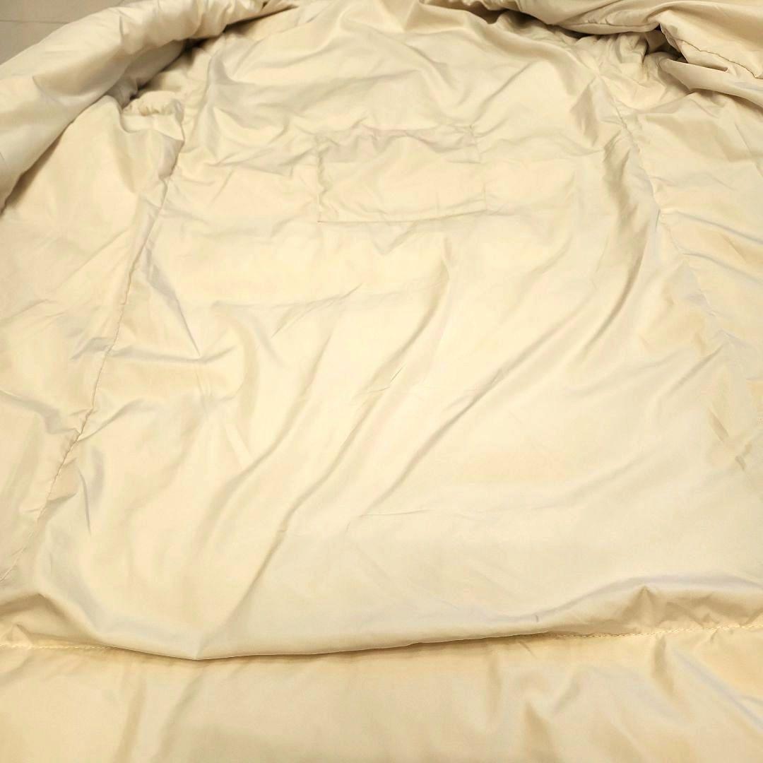 お値下げ！【新品タグ付き】アイボリーのフーテッドダウンコート（LL)