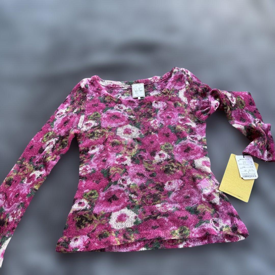 シビラSybilla花柄モヘアニットキャミソール付き新品未使用サイズM