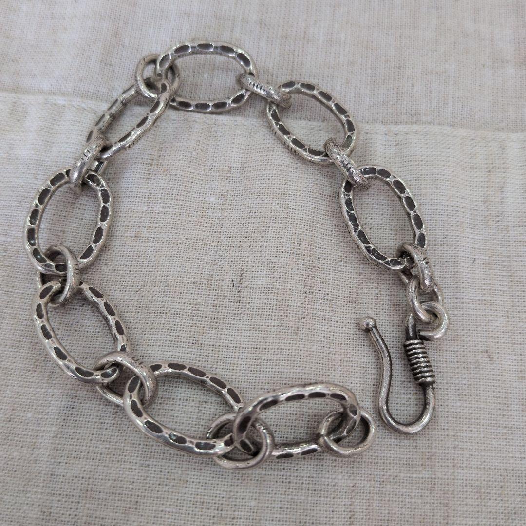 カレンシルバー　シルバー925　19cm チェーン　ブレスレット　新品　手作り