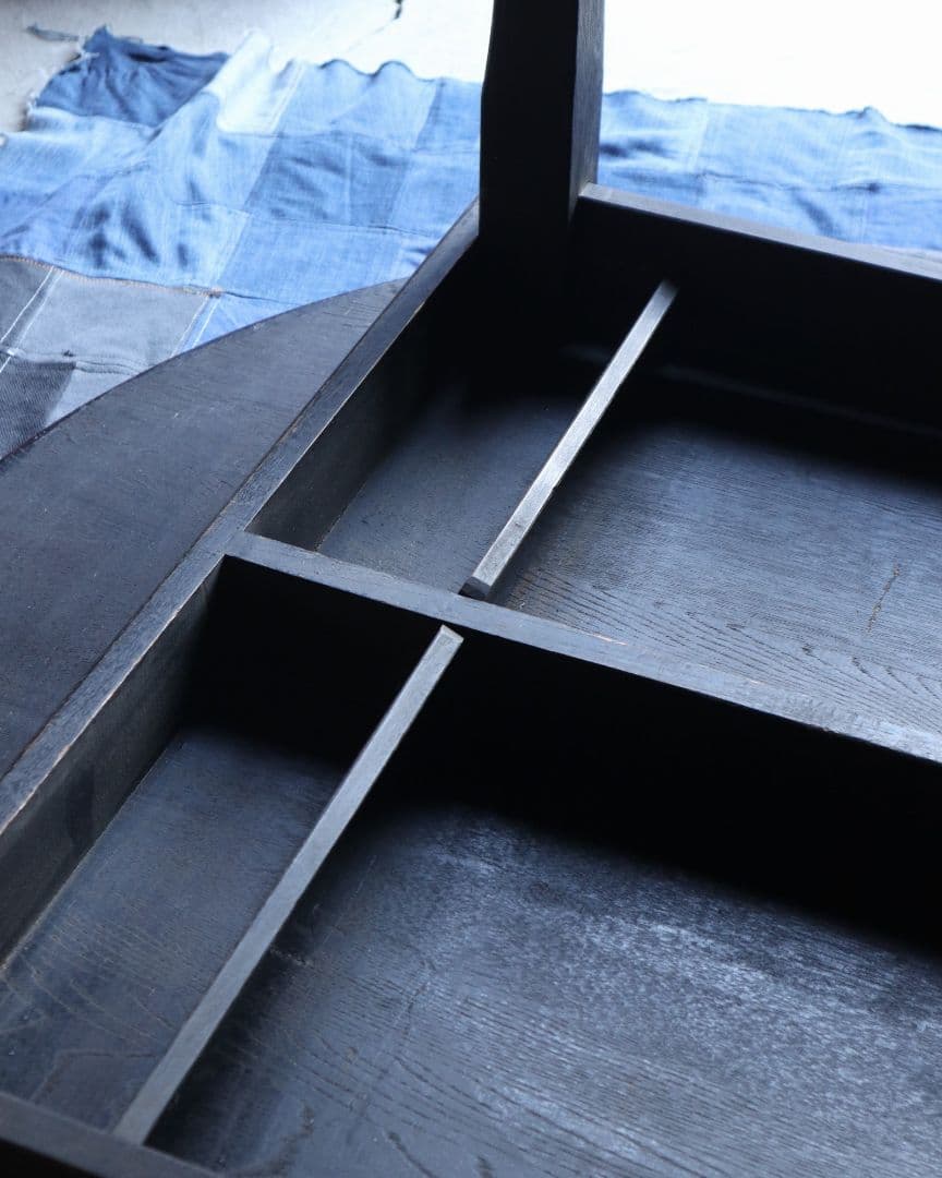 送料込み 栓(セン)とブナの大きめ丸ちゃぶ台　古道具 古家具 カフェ 古民家