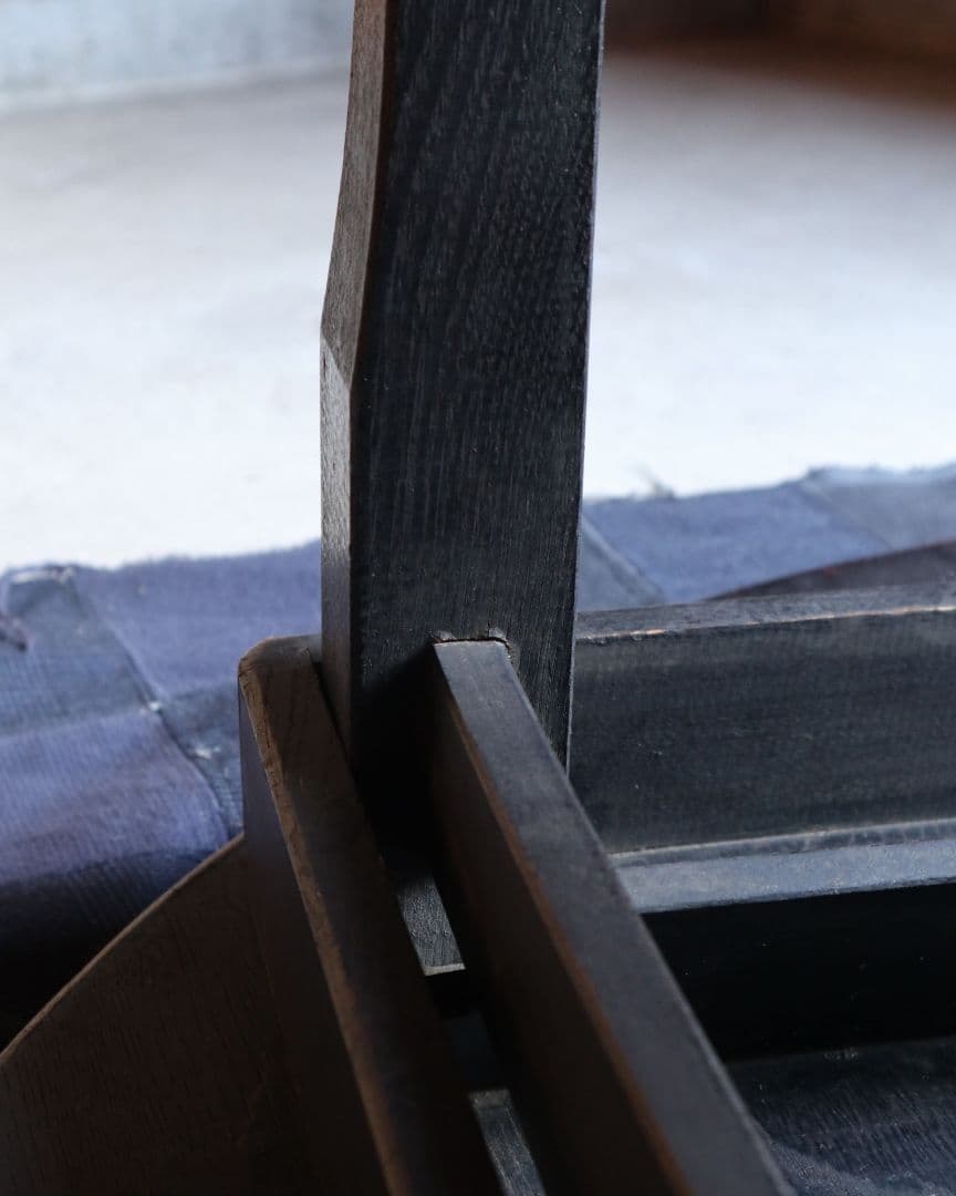 送料込み 栓(セン)とブナの大きめ丸ちゃぶ台　古道具 古家具 カフェ 古民家