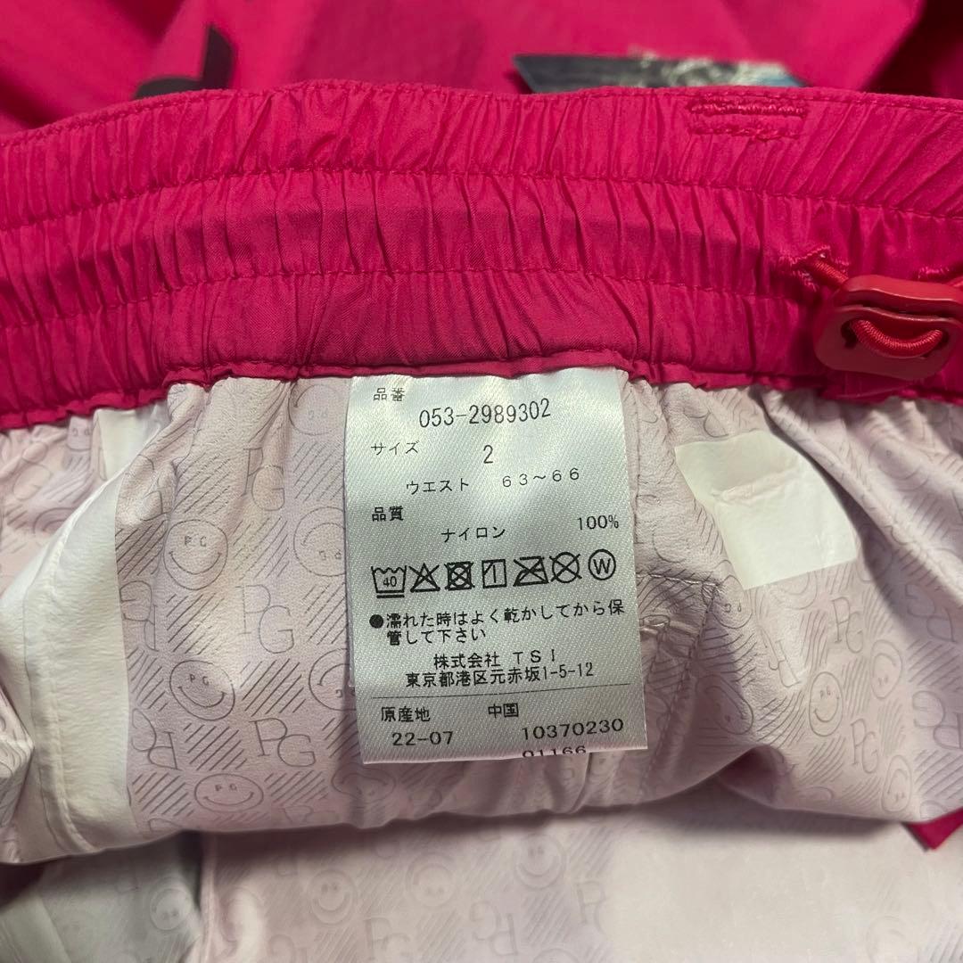 新品タグ付　パーリーゲイツ AQUAX 撥水 防水 ビッグロゴ レインパンツ　2