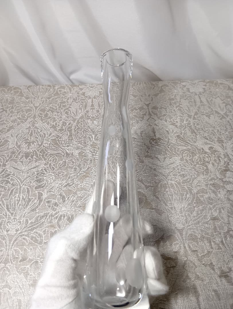 バカラ パッション クラウン 一輪挿し 花瓶 フラワーベース ドット 未使用