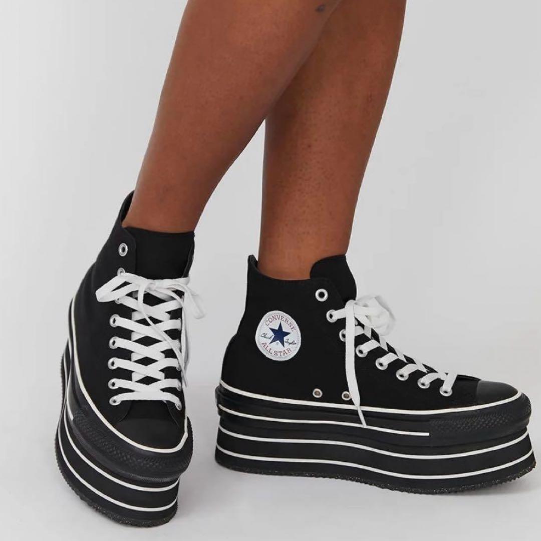 【新品未使用】 CONVERSE ×PAMEO POSE 厚底 23.5