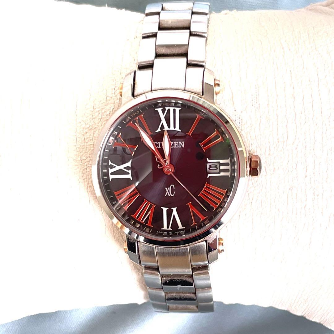 美品希少❣クロッシー xC H010 電波ソーラー ブラック文字盤 稼働品