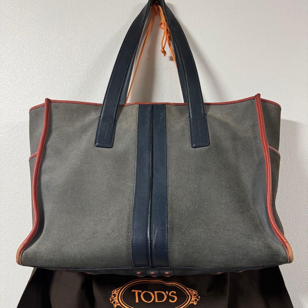 セール✨トッズ　TOD'S ゴンミーニ　トートバッグ　ネイビー