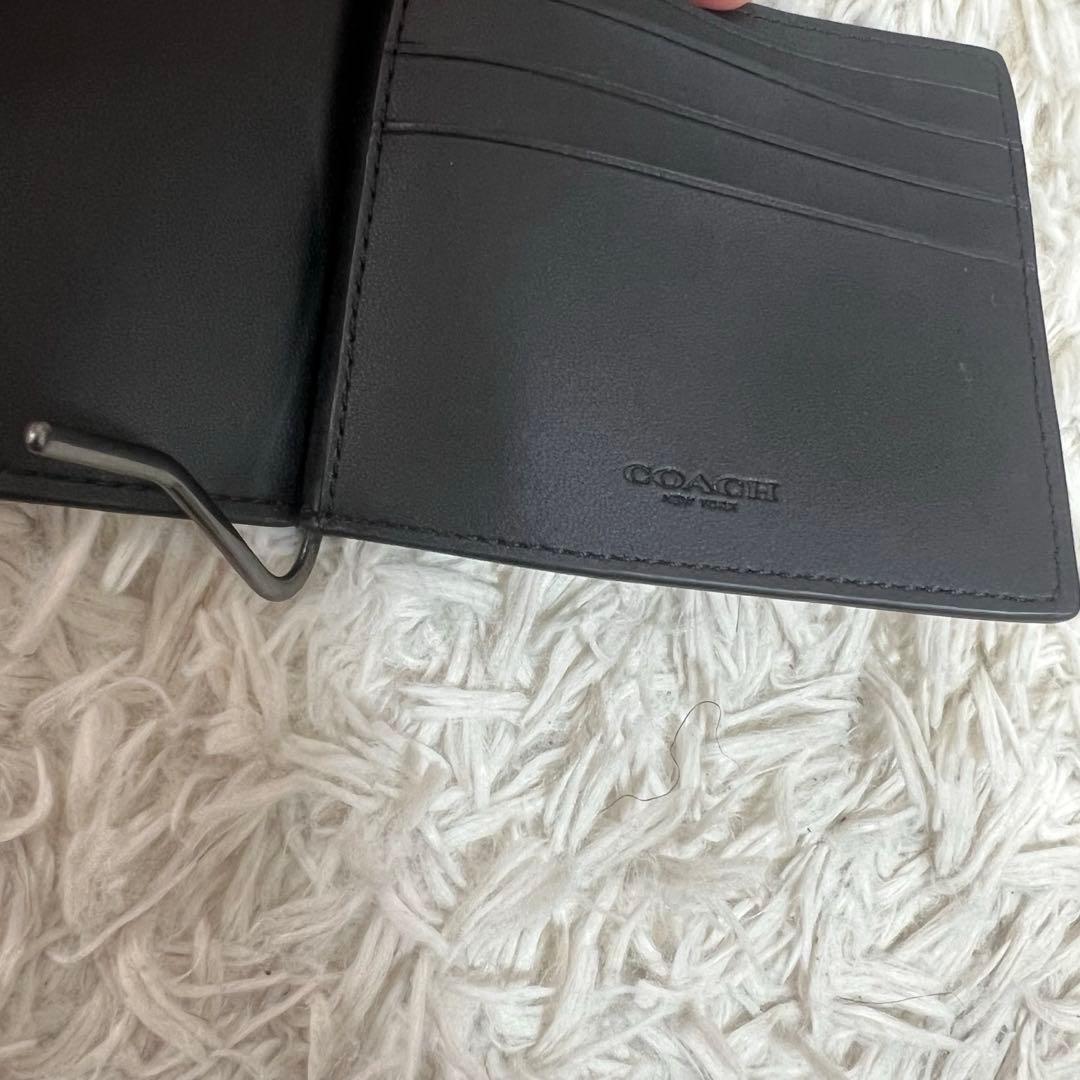 コーチ COACH マネークリップ シグネチャー ケース レザー