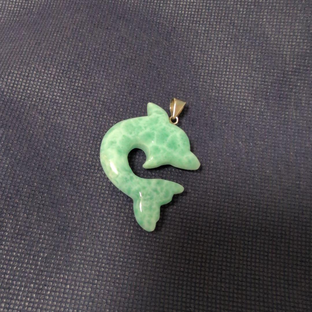 ラリマー イルカ ペンダント　ペンダントトップ