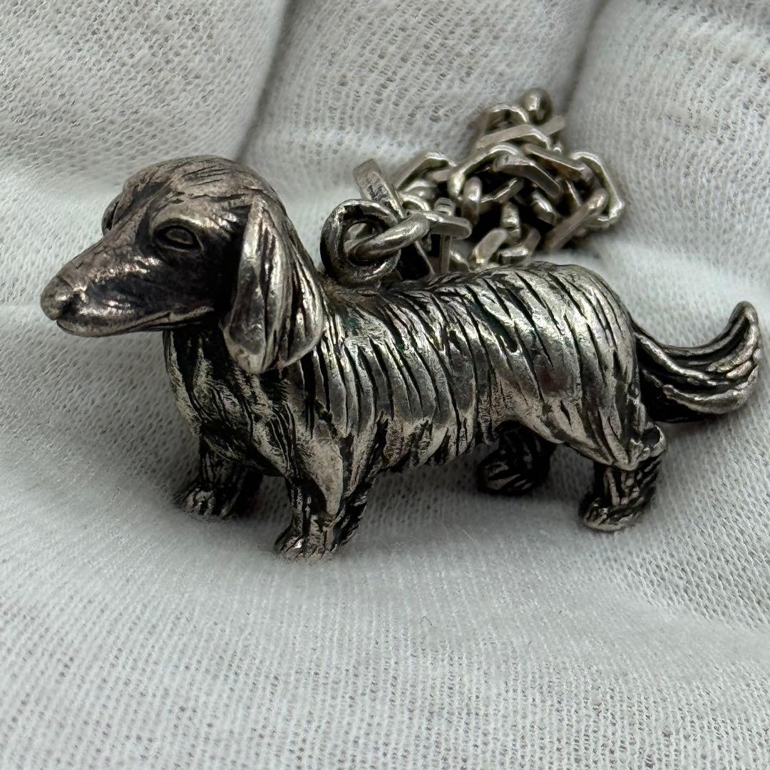 エルメス ヴィンテージ 犬 ダックスフンド キーホルダー チャーム 081879
