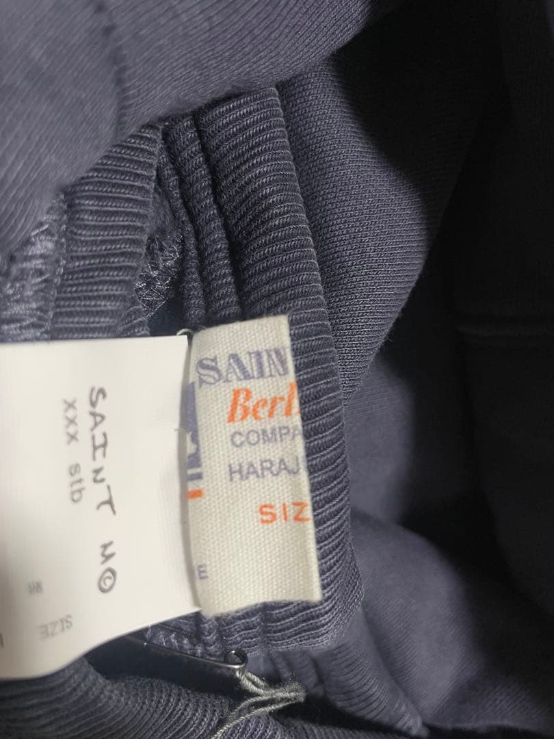 SAINT セントマイケル ベルベルジン パーカー ネイビー 紺 L キムタク着