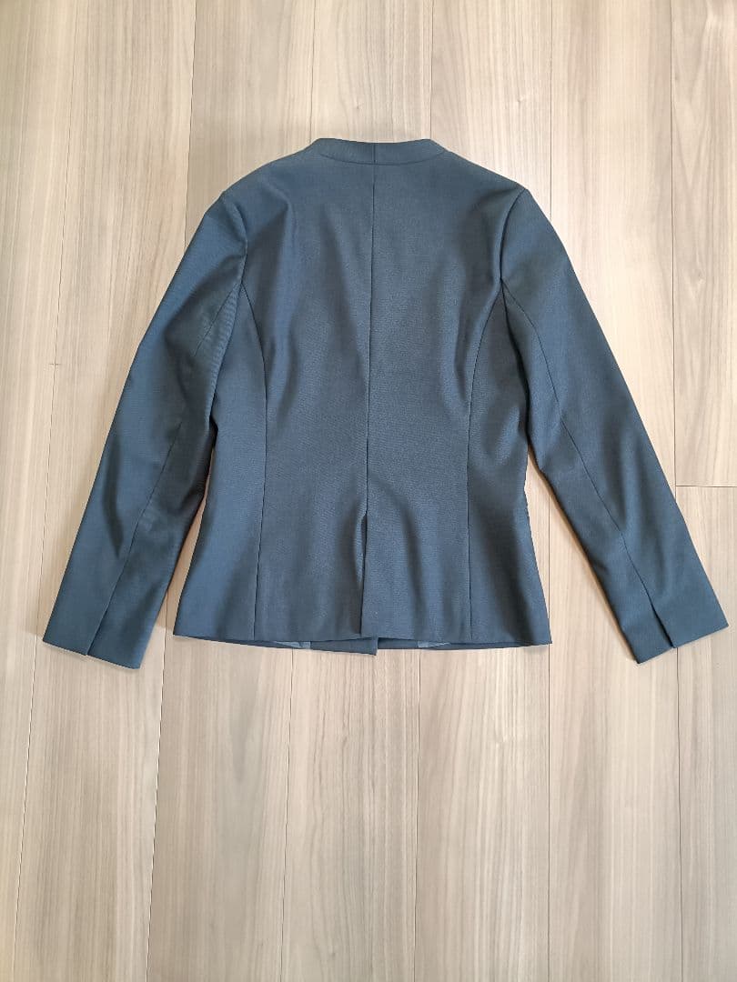 ノーカラージャケット テーパードパンツ　グレー 38