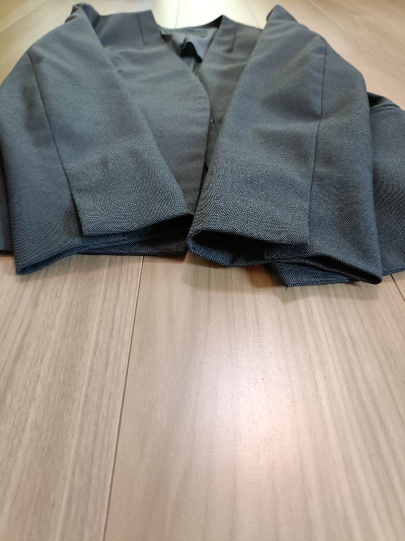 ノーカラージャケット テーパードパンツ　グレー 38