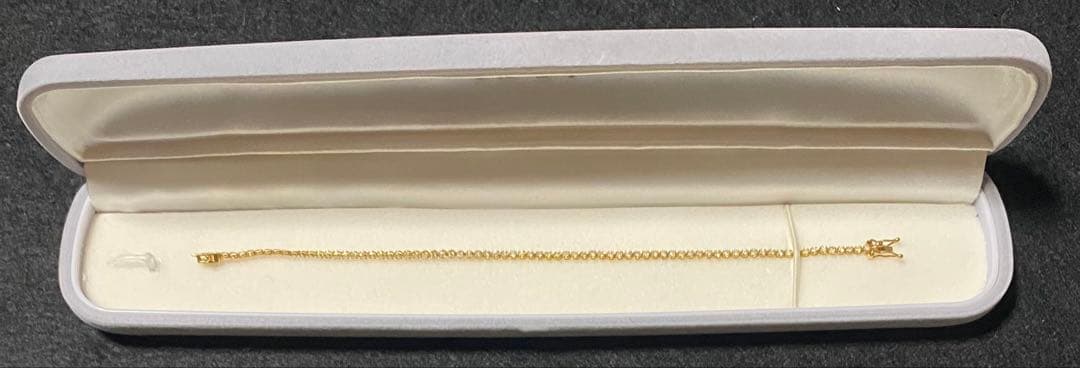 K18 ダイヤモンド テニスブレスレット 1.00ct 金 ゴールド