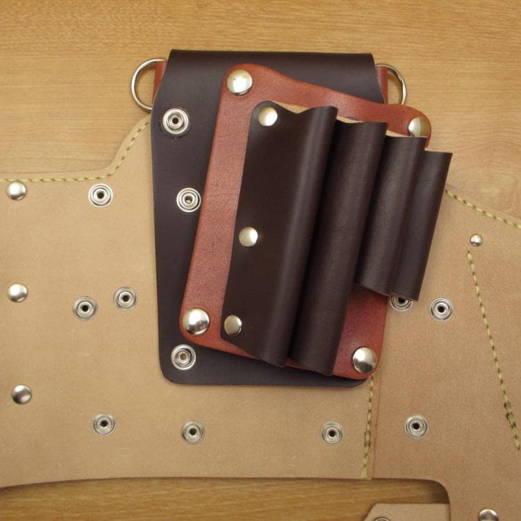 【トリマー向き】 ダークブラウン　８丁差し　シザーケース　TSC-13/CDB