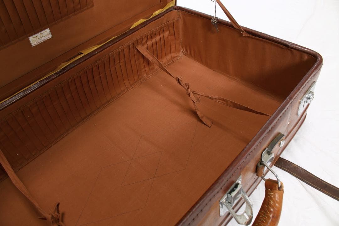 クラシックブラウンレザー風？旅行かばん